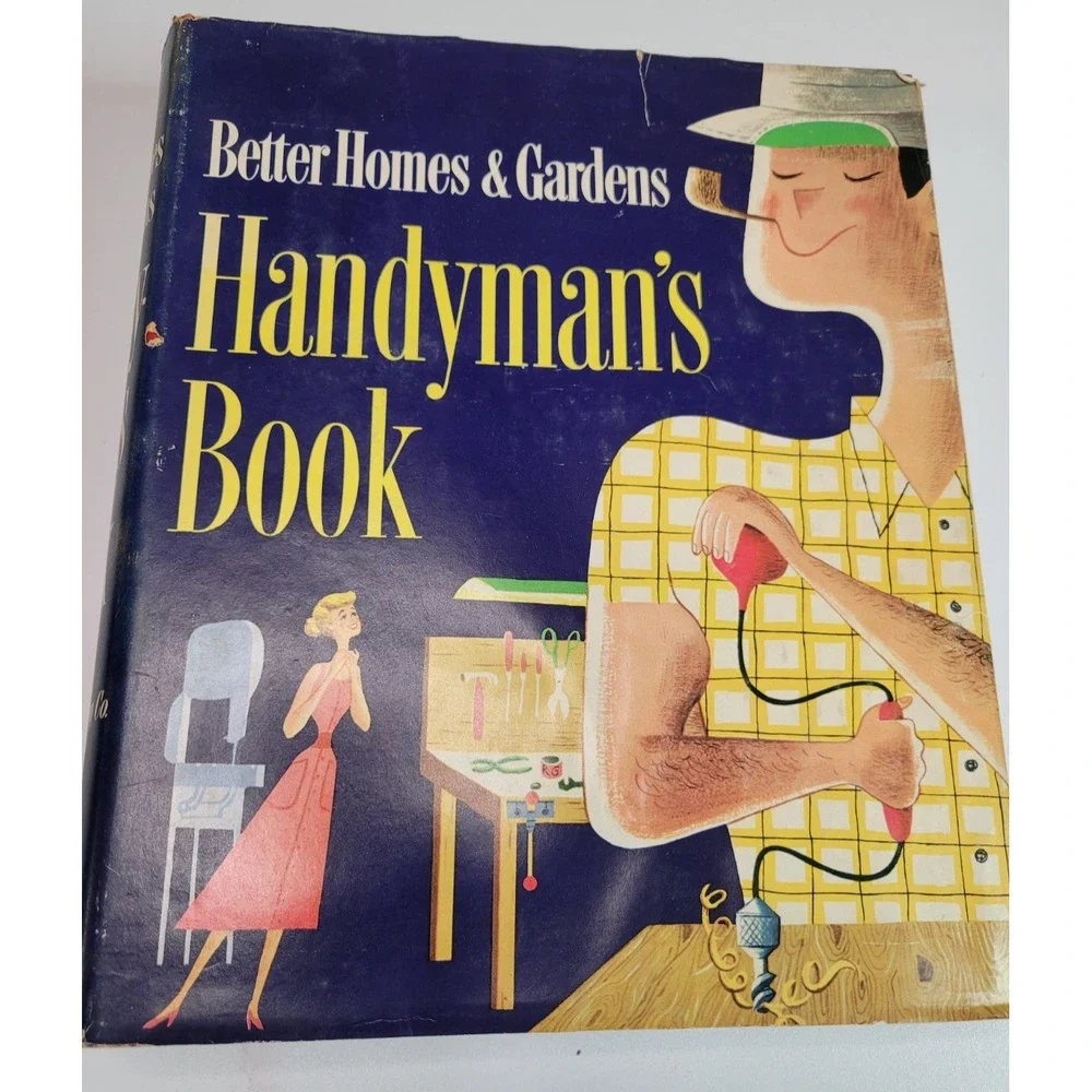 VTG 1957 Better Homes & Gardens Handyman's Book 1st Edition Vintage DIY Binder